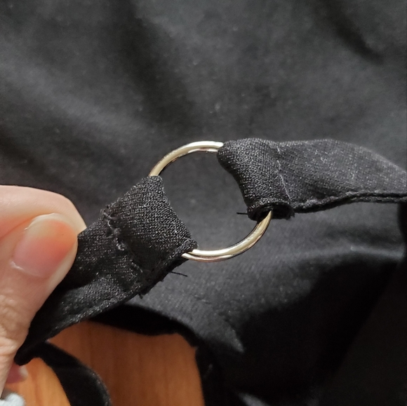 Grunge style black cut out micro shorts - Picture 4 of 4